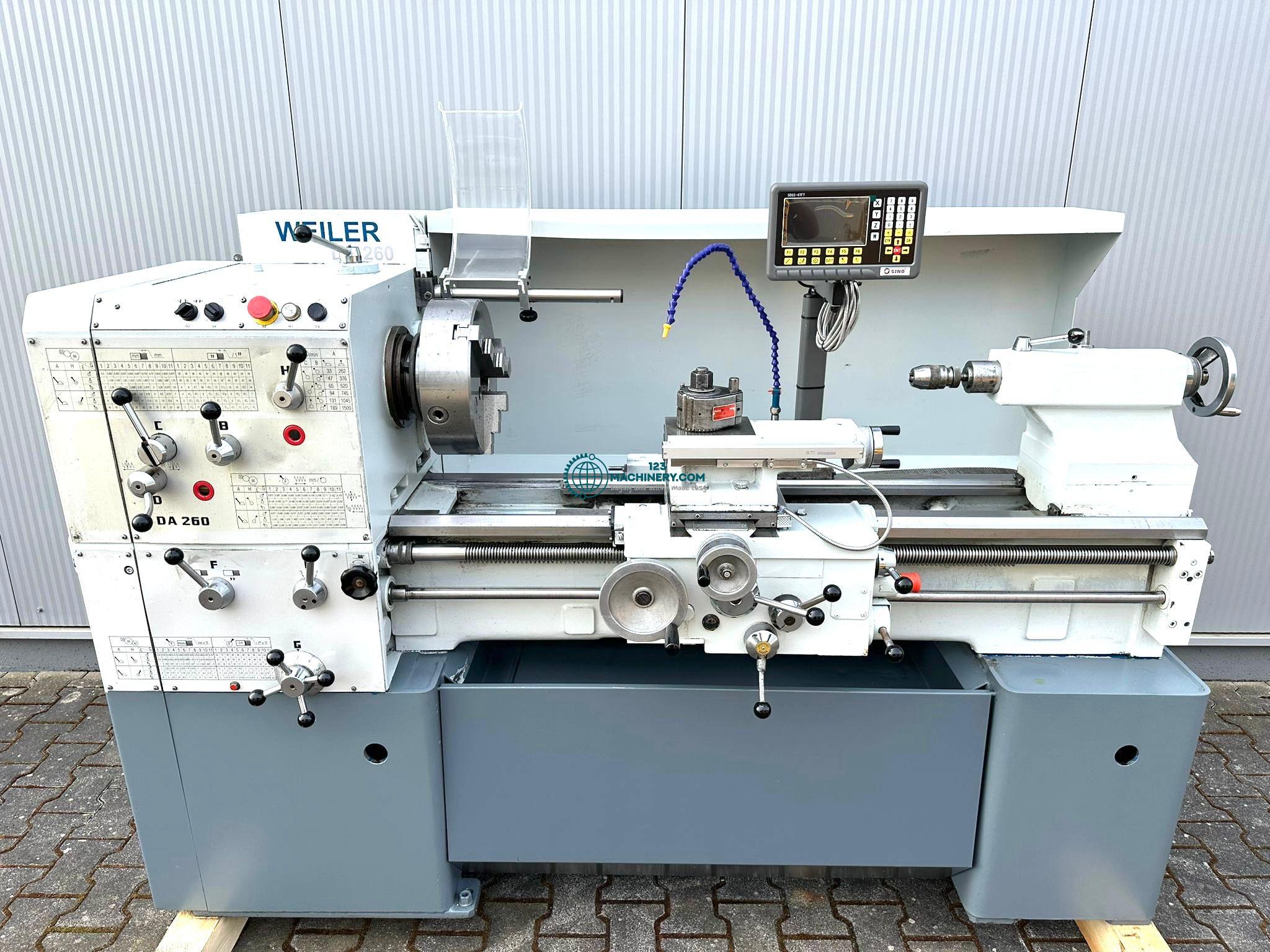 Leit + Zugspindeldrehmaschine WEILER DA 260x1000